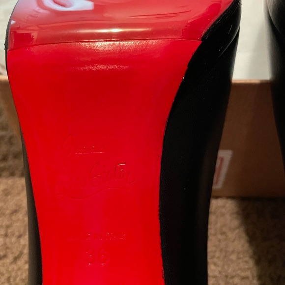 CHRISTIAN LOUBOUTIN KABETTS 100 LEATHER PUMP - Picture 11 of 16